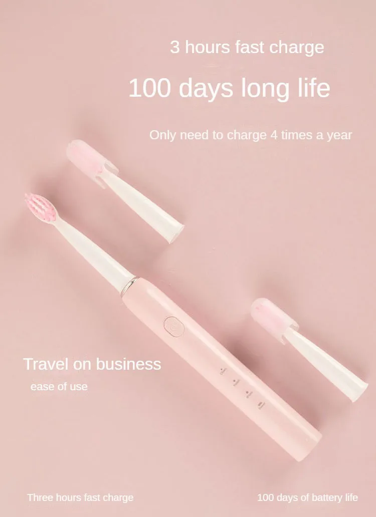 HF-1203 Adult Ultrasonic Smart Sonic Electric Toothbrush USB charging Teeth Whitening toothbrush electric for adult