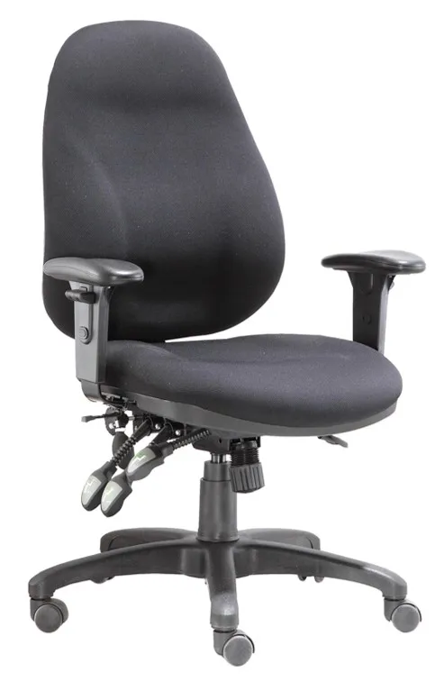 Durable 3 lever heavy duty mechanism fabric office chair