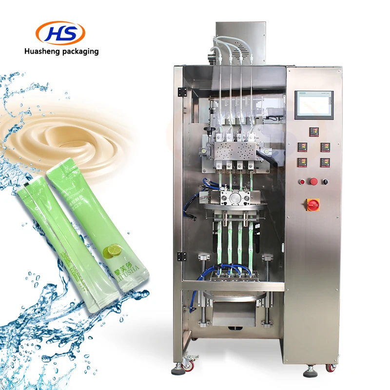 Multi functional sachet 4 lane packing machine tomato paste packing machine liquid sachet packing machine