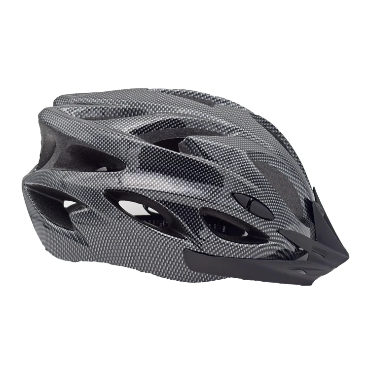 LC Various Designs Outdoor Safety Carbon Black Adult Bicycle Open-face Cut Design MTB Helmet
