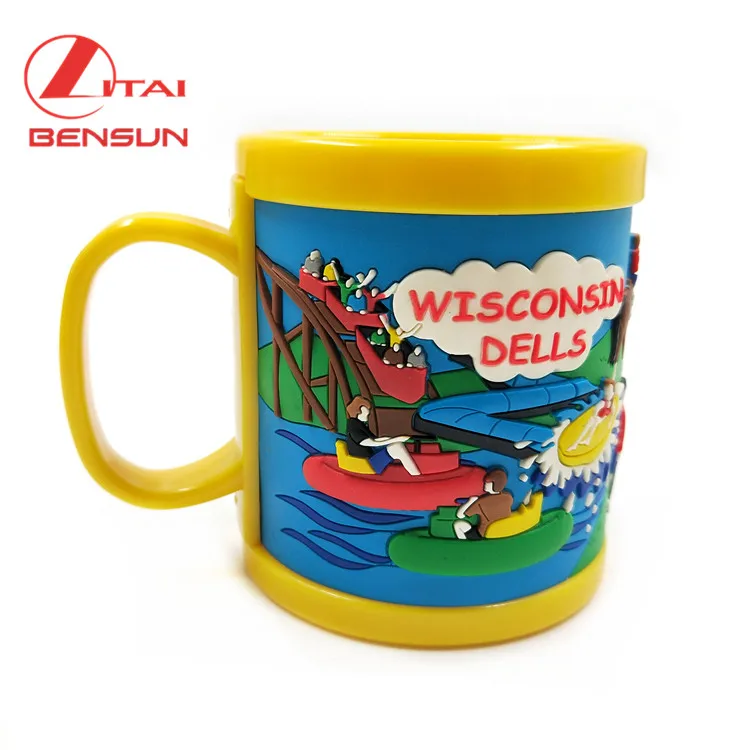 2024 Wholesale Unique Design Custom Promotion Cute Kid Cartoon ABS PVC Mug Cup