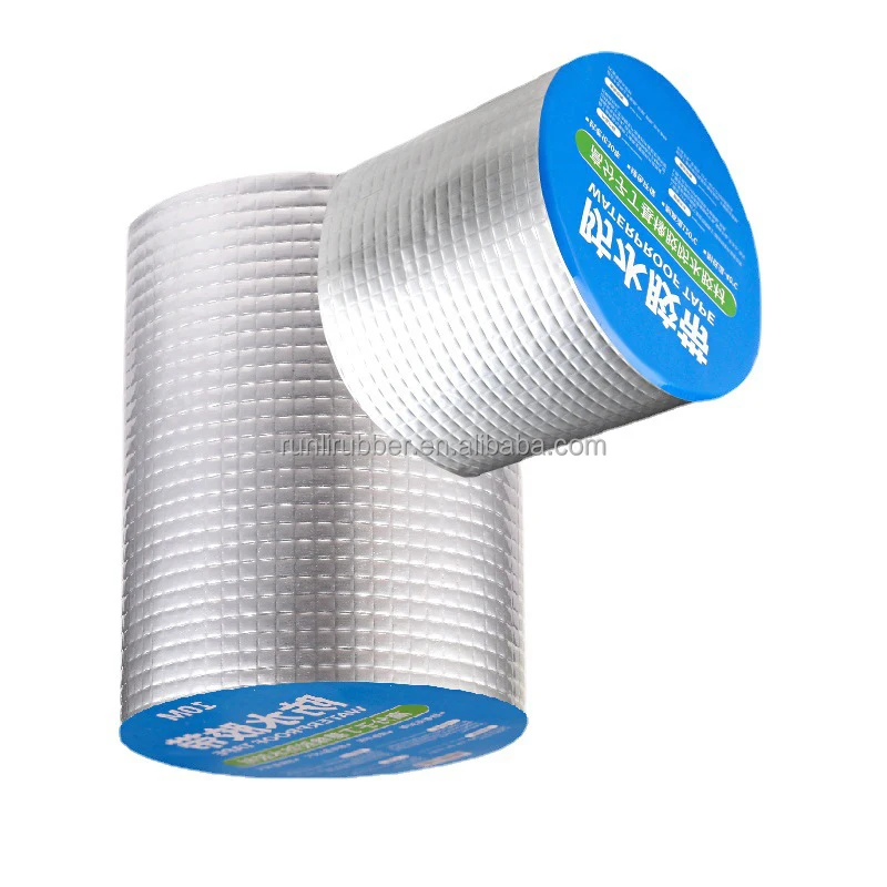 Горячая продажа алюминиевая фольга бутиловая герметизирующая лента для шва против дождя Водонепроницаемая Модифицированная профессиональная мембрана битума