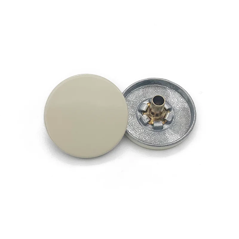 
Factory Sales high quality flat custom zinc alloy color Spray paint metal button snap for clothing 