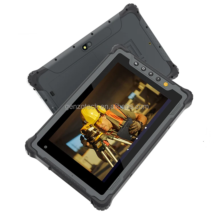 Genzo Removeable Battery 10000mAh rugged tablet 10 inch android industrial android rugged tablet pc with nfc