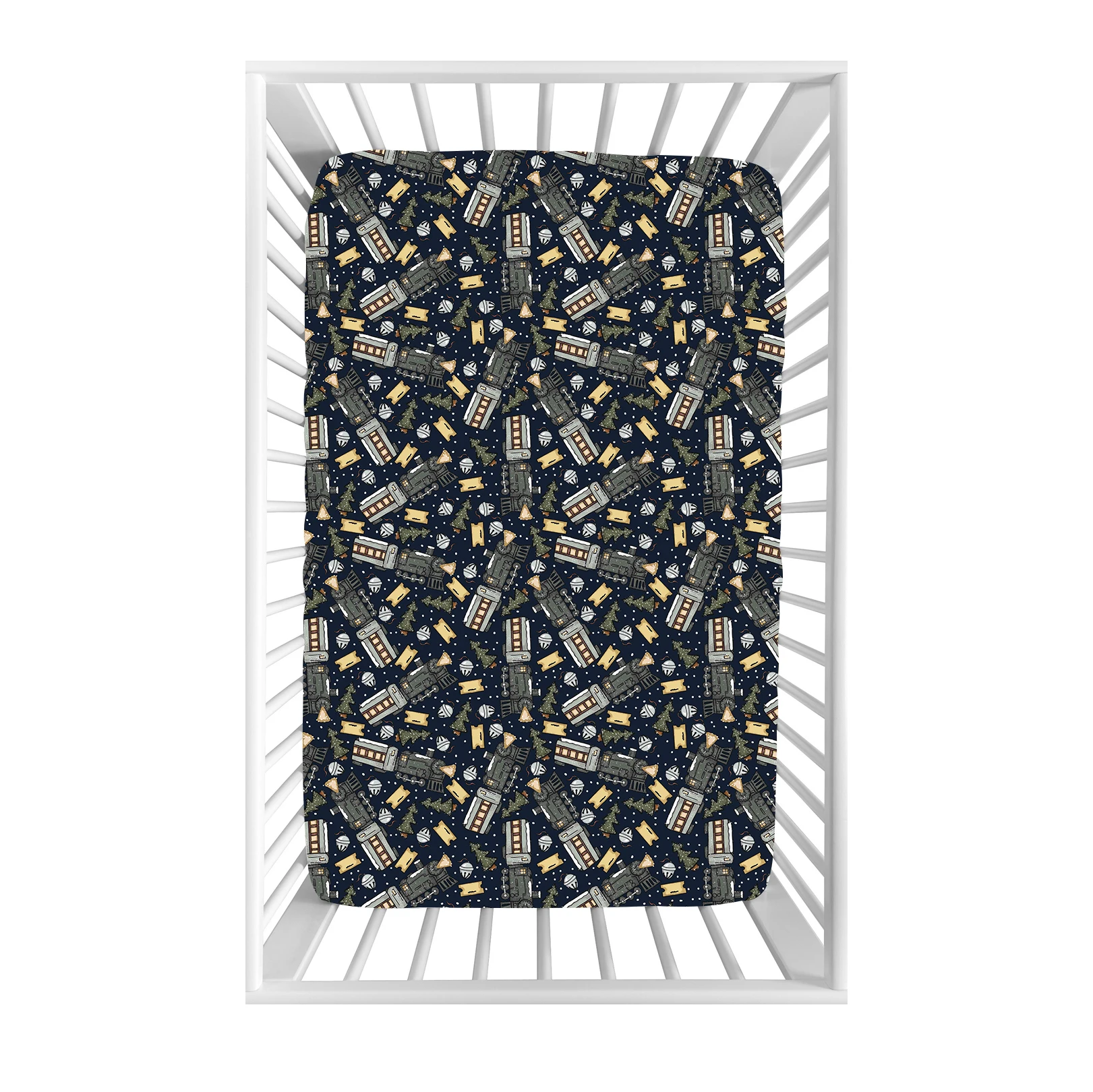 Qingli OEM Checkered Baby Crib Sheets Custom Soft Bamboo Baby Bedding Swaddle Blanket For Baby