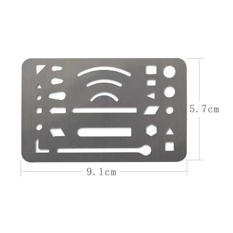 Manufacturer Supply Drawing Template Illustration Ruler Stainless Steel Drawing Ruler