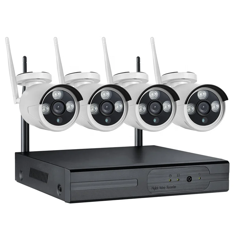 4CH HD видеорегистратор 1080P 2.0MP Открытый водонепроницаемый IP умный дом Wi-Fi камеры безопасности системы видеонаблюдения Tuya беспроводные сетевые видеорегистраторы usb