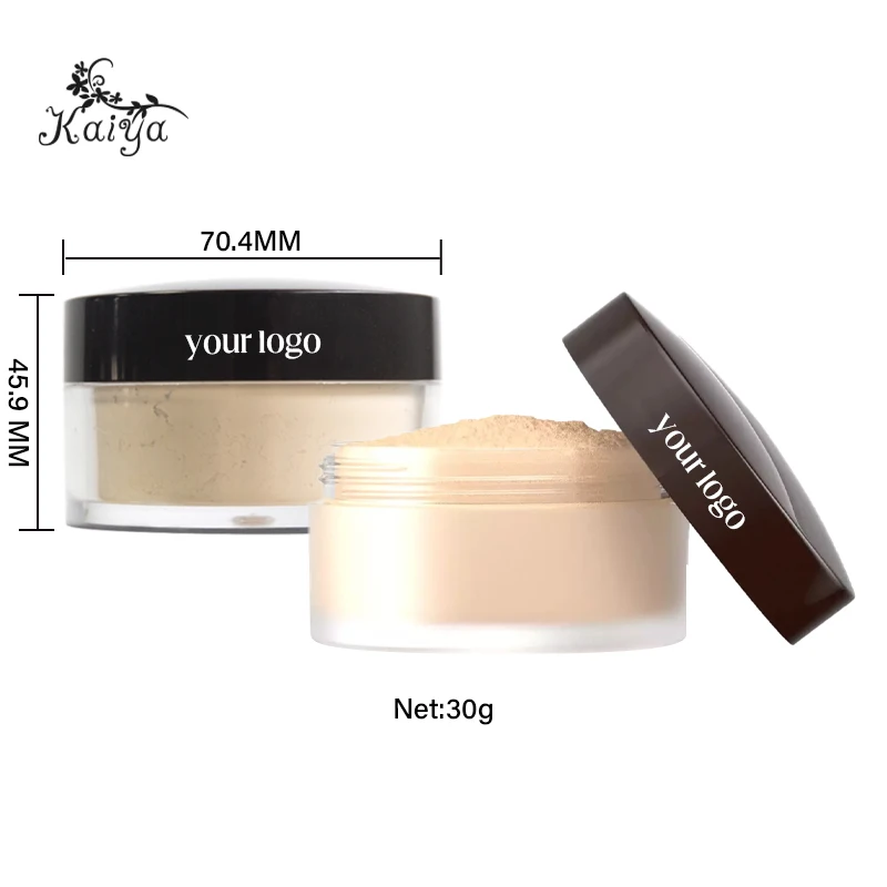 Custom Logo Talc Free Oil Control Private Label Vegan Face Makeup Translucent Matte Pink Loose Setting Powder