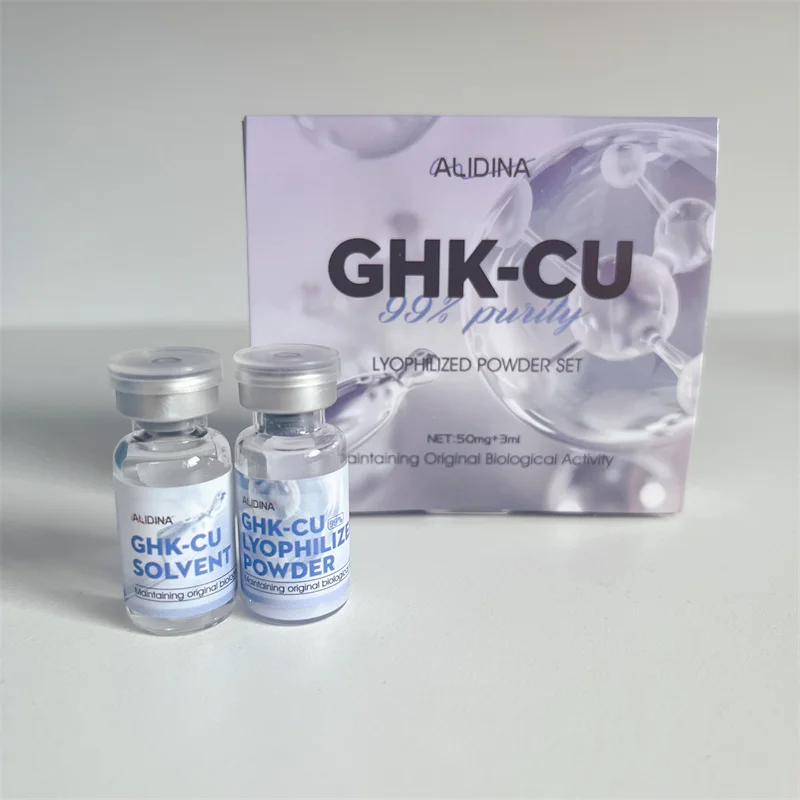 ZS OEM/ODM GHK-Cu медный пептид лиофилизированный порошок гидрат успокаивает кожу 99% чистоты косметическое сырье для восстановления кожного барьера