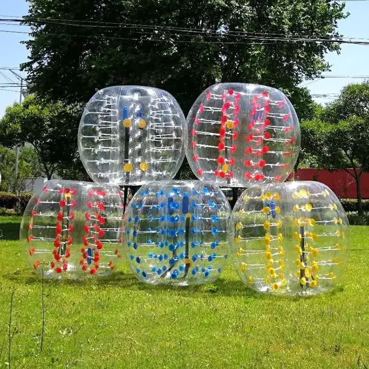 Tpu 1 5 м/1 2 м человеческий размер Diy Bubble Ball Body Zorb пузырь футбол надувной бампер мяч
