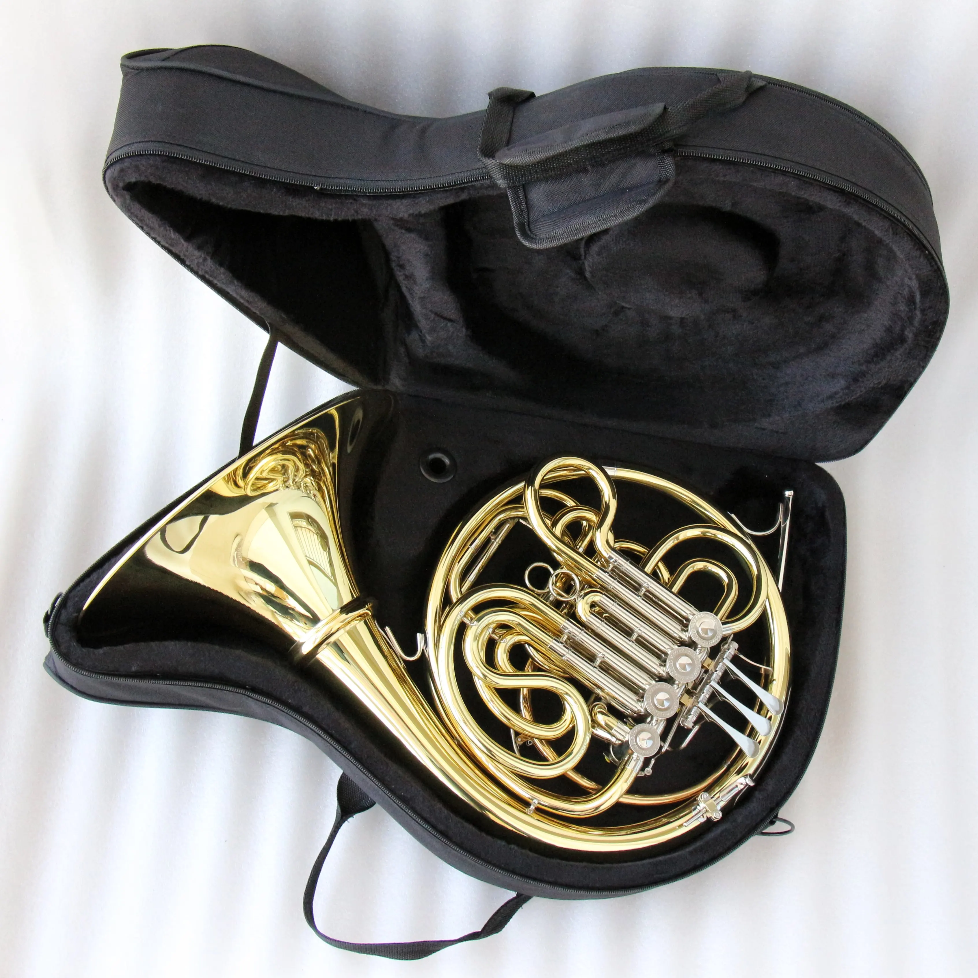 Professional Big Size Separated Bell French Horn Clear Plate BB Tone 4-Key Double French Horn Factory Price French Horn