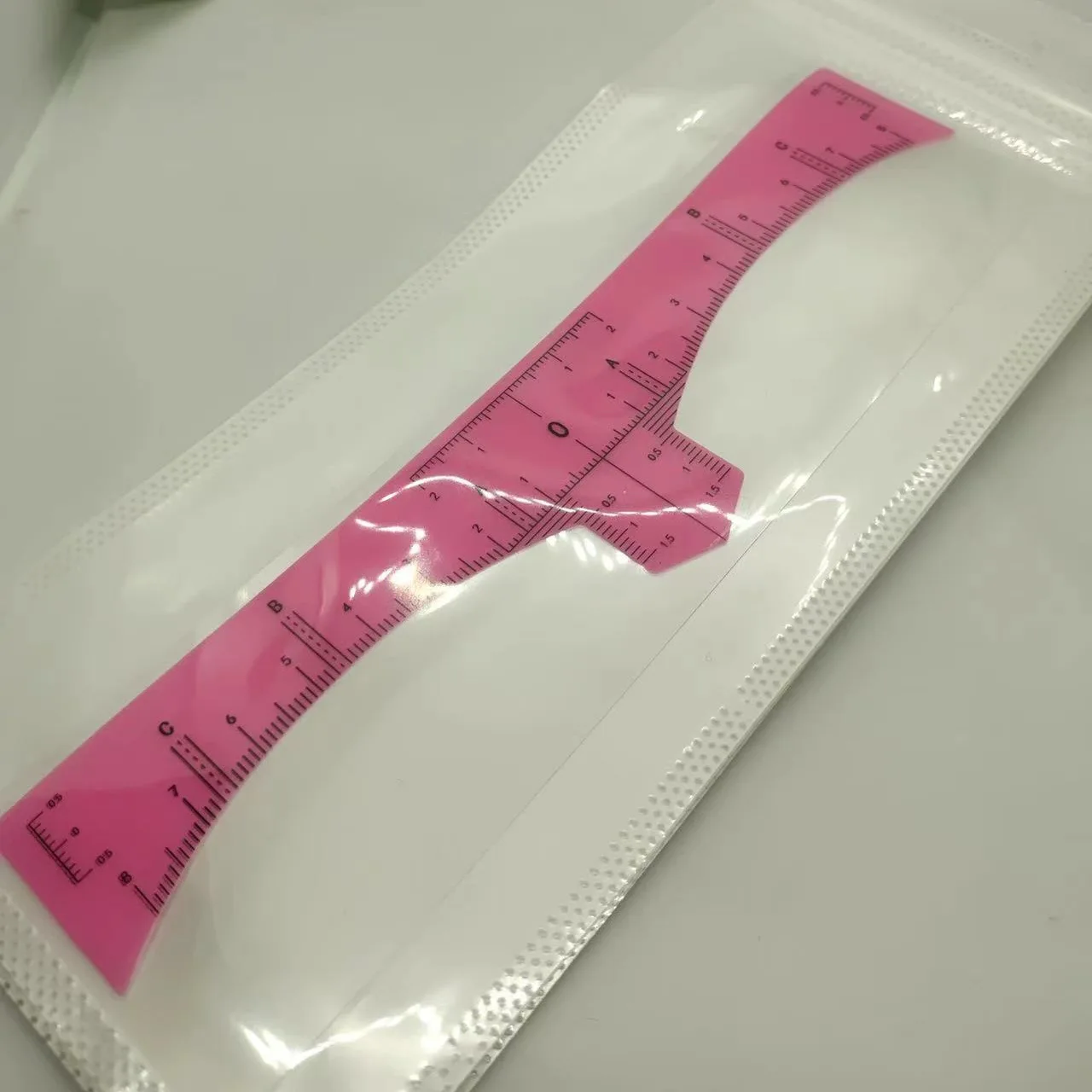 2023 New Arrival Eye Brow Stencil Eyebrow Line Adhesive Microblading Guide Permanent Makeup Tool ReusableSilicone Eyebrow Ruler