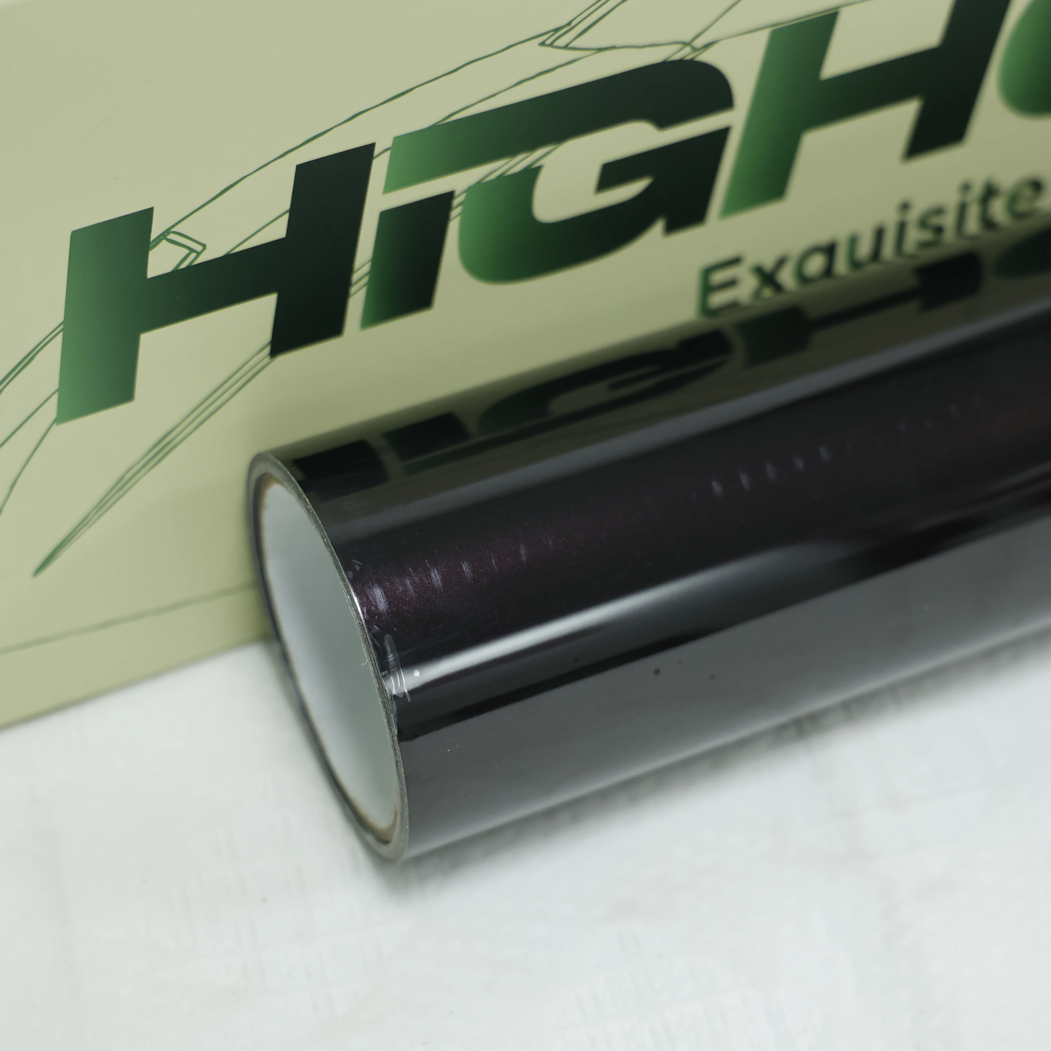 Highcool 15.2*17m Crystal Black Rose Color-Changing PPF Paint Protection Film for Cars Exterior Accessories