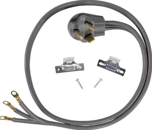 Wholesale Cloth Dryer Parts  30-Amp Appliance Power Cord  3 Wires with Eyelet Connectors
