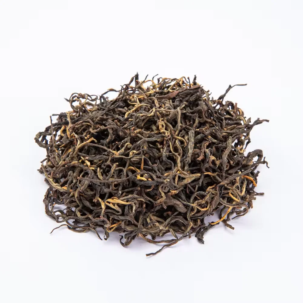 Китайская известная частная упаковка органический ароматизированный свободный лист на заказ высушенный солнце черный чай
