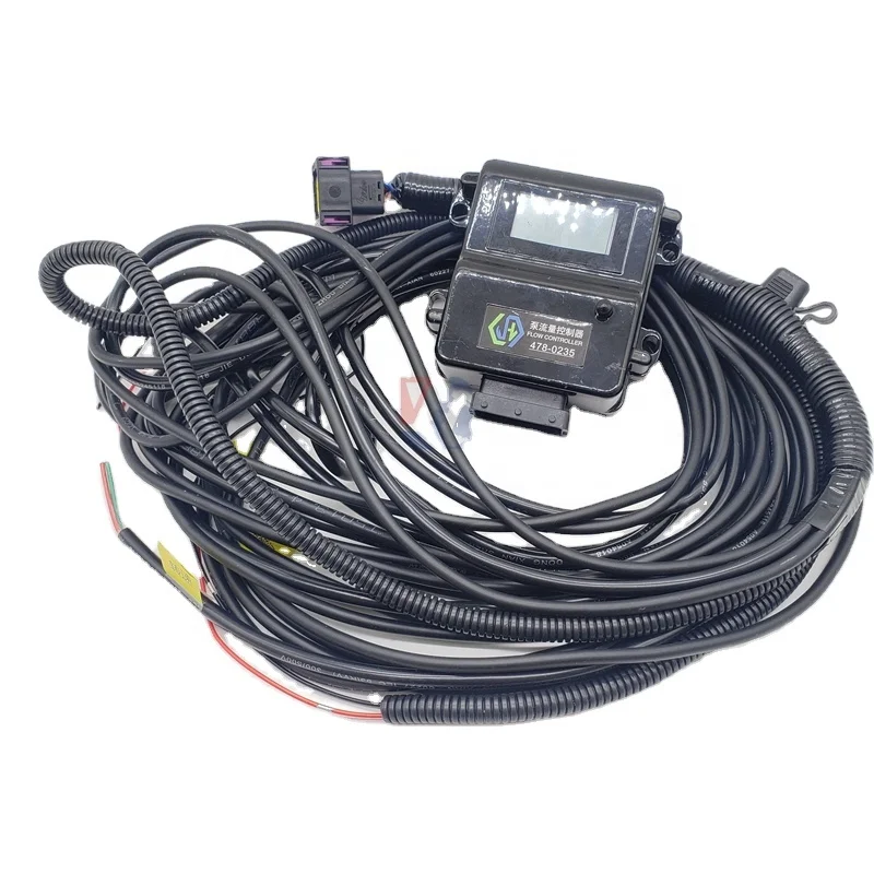 Excavator pump control board hydraulic pump flow controller solves the problem of slow operation of black smoke 478-0235