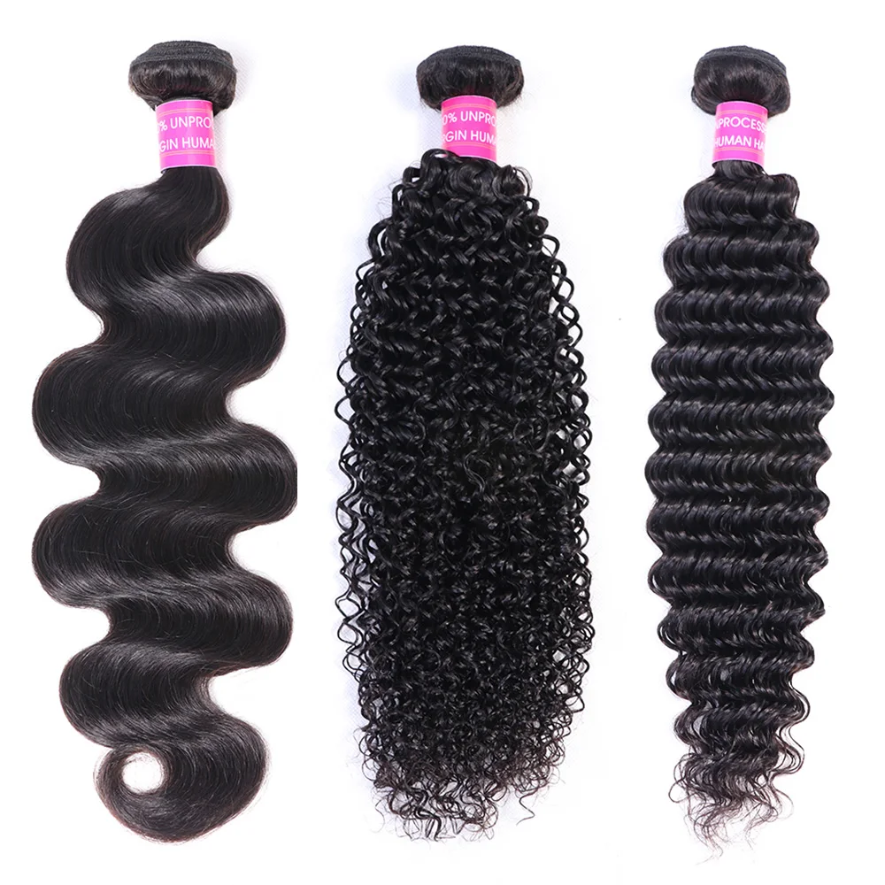 Wholesale Top Quality Cheap Virgin Human Hair Extensions Body Wave Natural Black Color Unprocessed Virgin Malaysian Human Hair