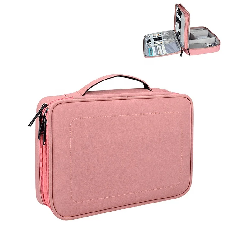 Wholesale oxford multifunction reusable usb organizer digital travel electronics storage bag