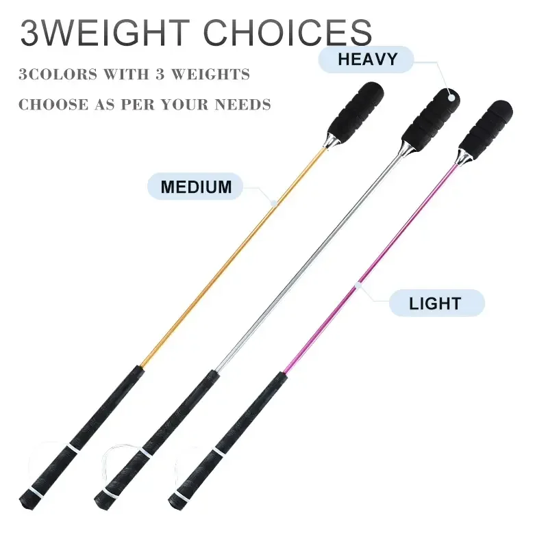 Golf Rhythm Swing rope practice Stick Graphite Shaft Golf Training Aids speed stick Golf Swing Trainer