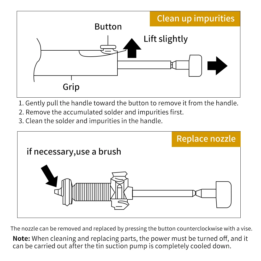 2 in 1 Electric Suction Tin Gun & Electric desoldering Iron Pump for Motherboard Repair Tools