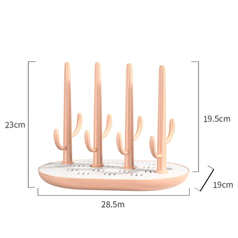 Cactus 4 brackets baby bottle drying rack detachable storage drying rack baby bottles