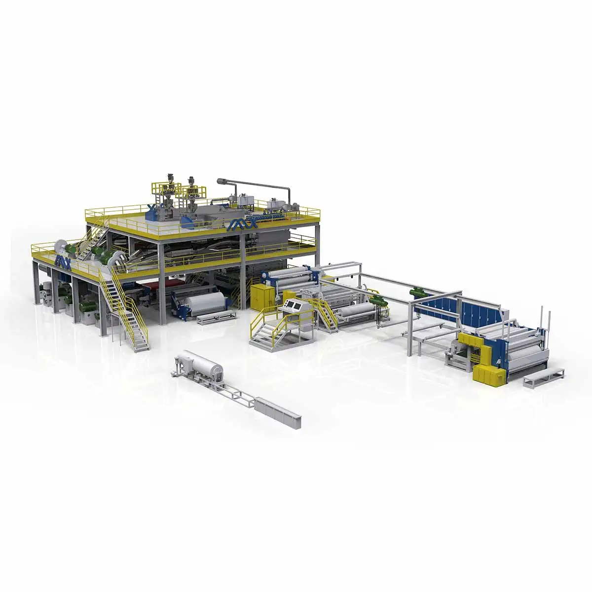 China Nonwoven Fabric Making Machine Sms Pp Spunbond Nonwoven Fabric Making Machine Pp Spunbond Non Woven Production Line