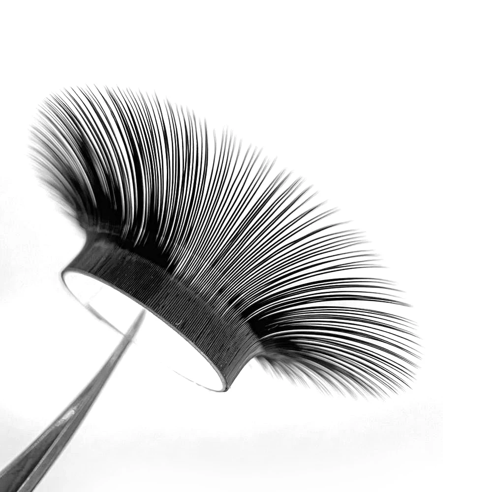 Hot Selling Wholesale Individual Fluffy Faux Mink Strip Lashes Volume Pre Made Fans Eyelashes Multiple Curl Shapes Available