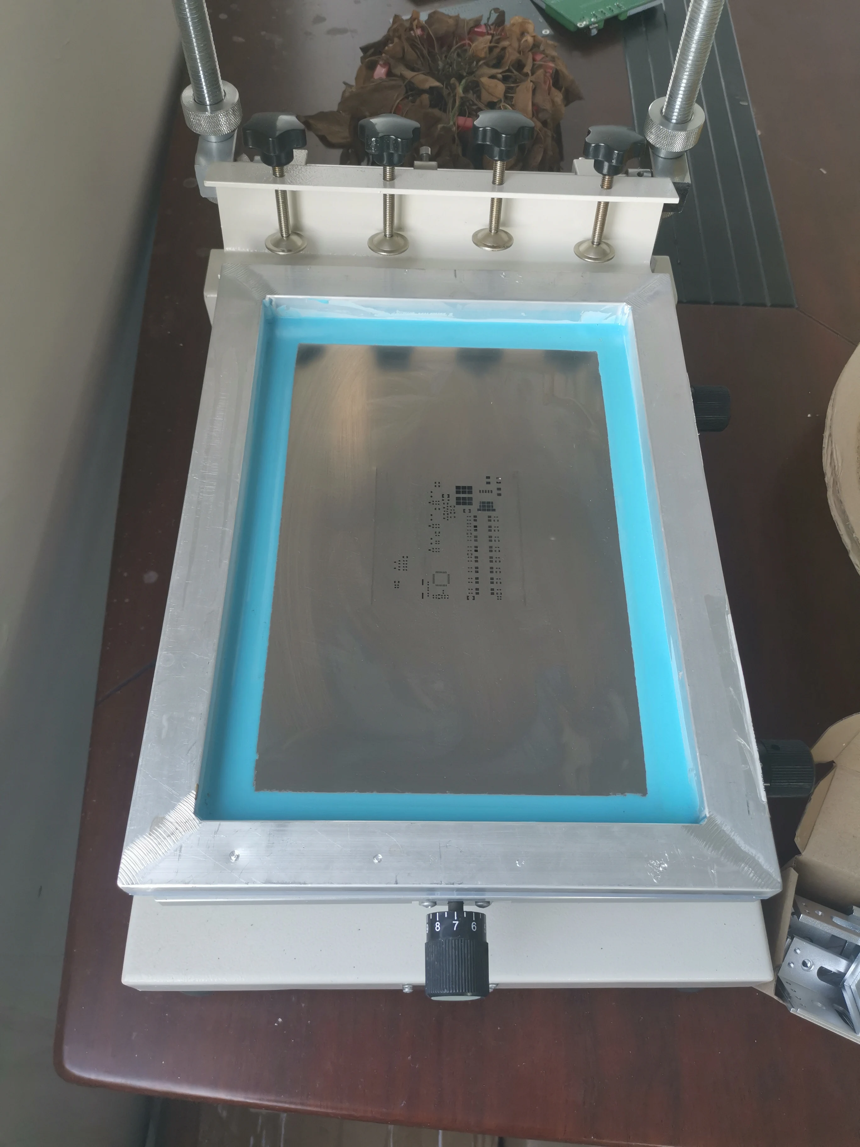 KAYO-P1000  High Precision pcb manual stencil printer Screen