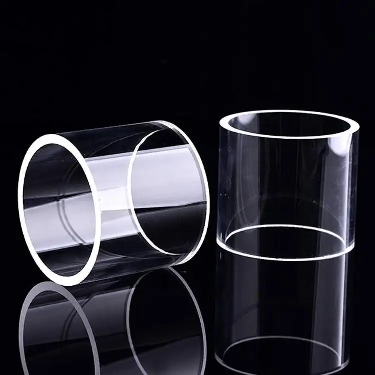 High Purity Quartz Glass Pipe Clear End Open Quartz Test Tube