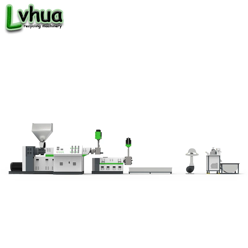 Lvhua Adjustable Pp Pe Plastic Energy Saving Waste Hard Scraps Granulator Single Nutrited 38 CrMoAl Screw factory