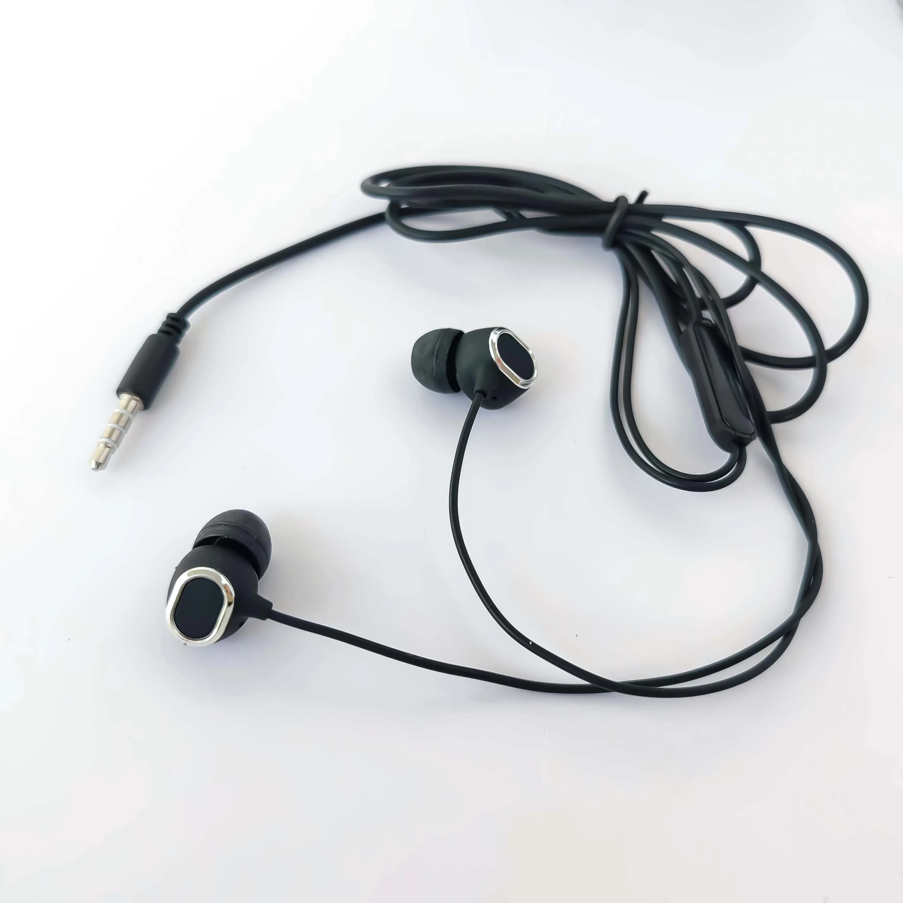 Wholesale Original Quality White Semi-In-Ear Earphone with Microphone OEM Stereo 3.5mm Jack Wired Earphone