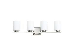 Nickel Vanity lamp IP44 4-Lights Cylinder Bathroom Wall Lamp SconceCylinder Bathroom Wall Lamp