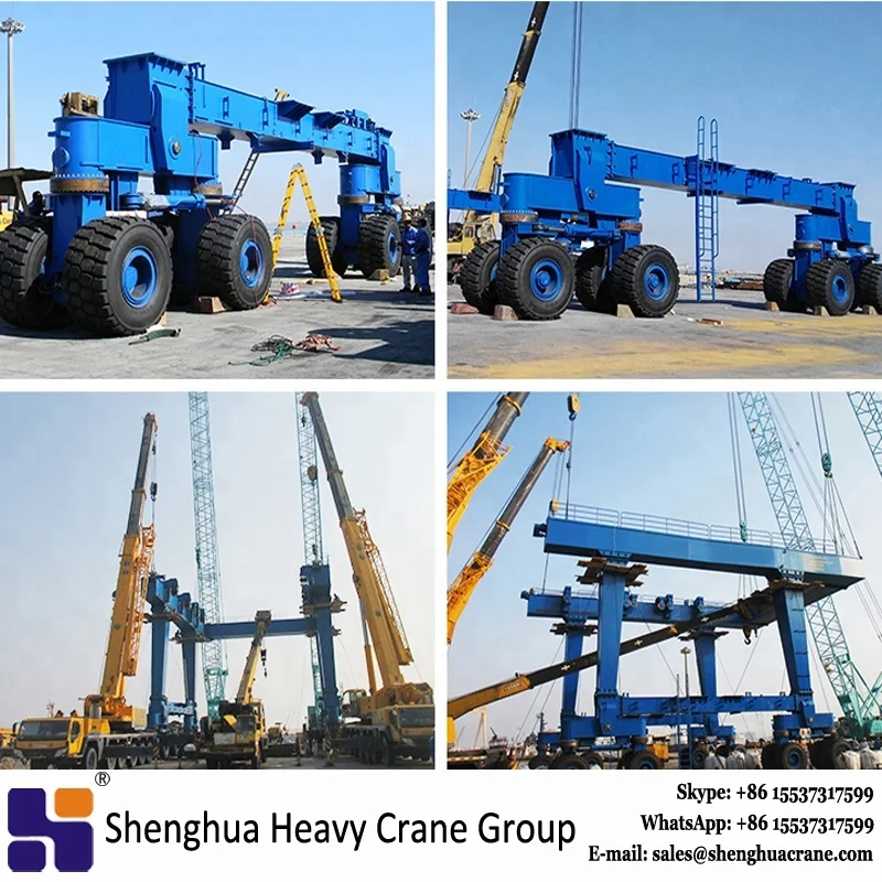 100 ton 200 ton 300 ton Boat lifting crane shipyard marine travel lift boat lifting gantry crane for sale