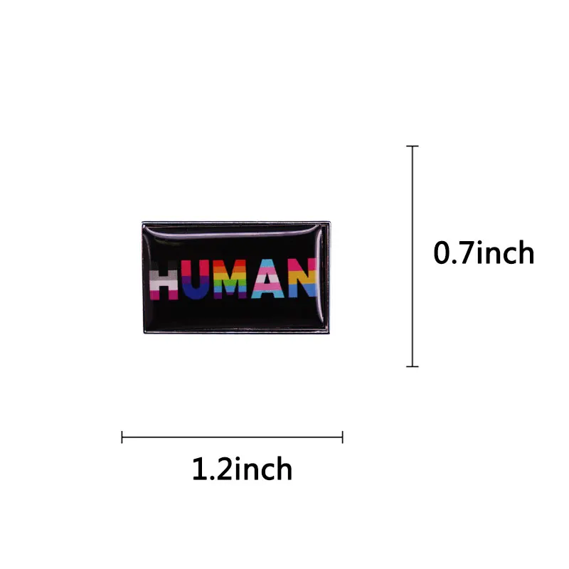  Human Various Flags Enamel Pin Decorative Clothes Badge Brooch Jewelry Fashion