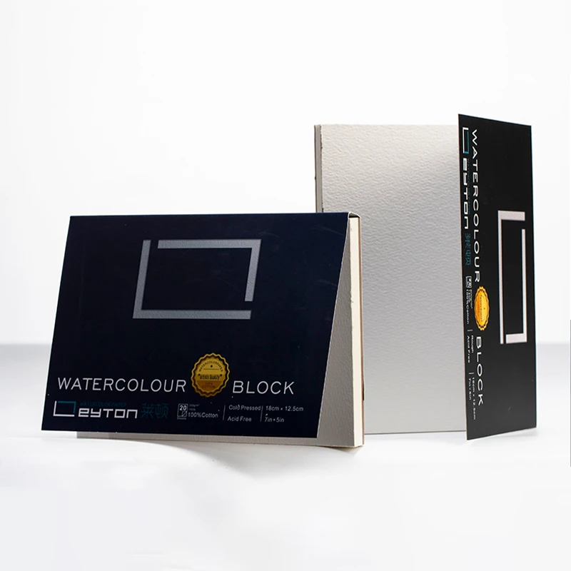 61*46cm 450gsm Watercolor Acrylic Gouache Painting Paper Leyton LD3627 100% Cotton Watercolor Book