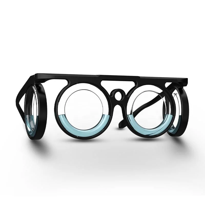 Anti-motion sickness glasses one piece design for adult children travel black white frame soft motion sickness glasses frame