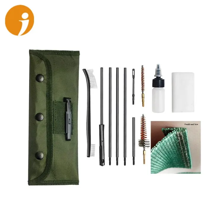 11PCS Gun Brushes for 5.56mm .22cal .30cal .223cal Gun Cleaning Kit  Durable Pouch
