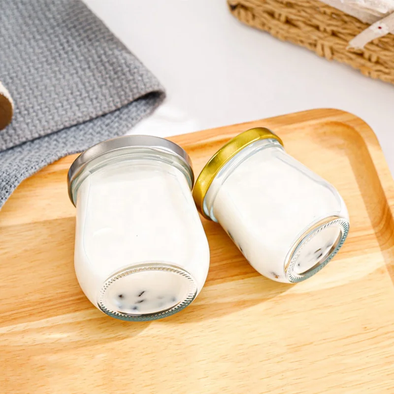 Ru Star Clear 300ml 500ml Glass Pudding Jar For Caviar Herb Jelly Jams Honey Tea Sauce Pepper Chili Powder