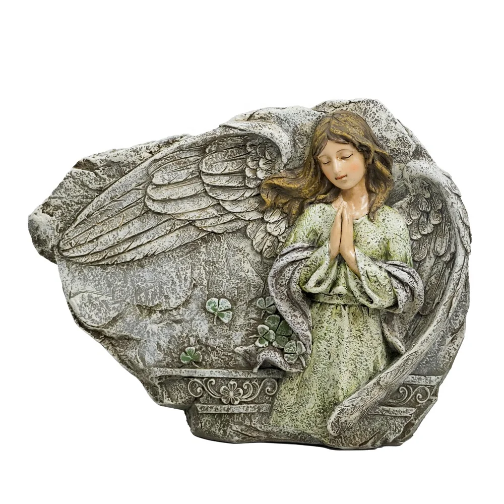 Wholesale flower Pot fairy praying Resin Planter yard vase for  garden decoration