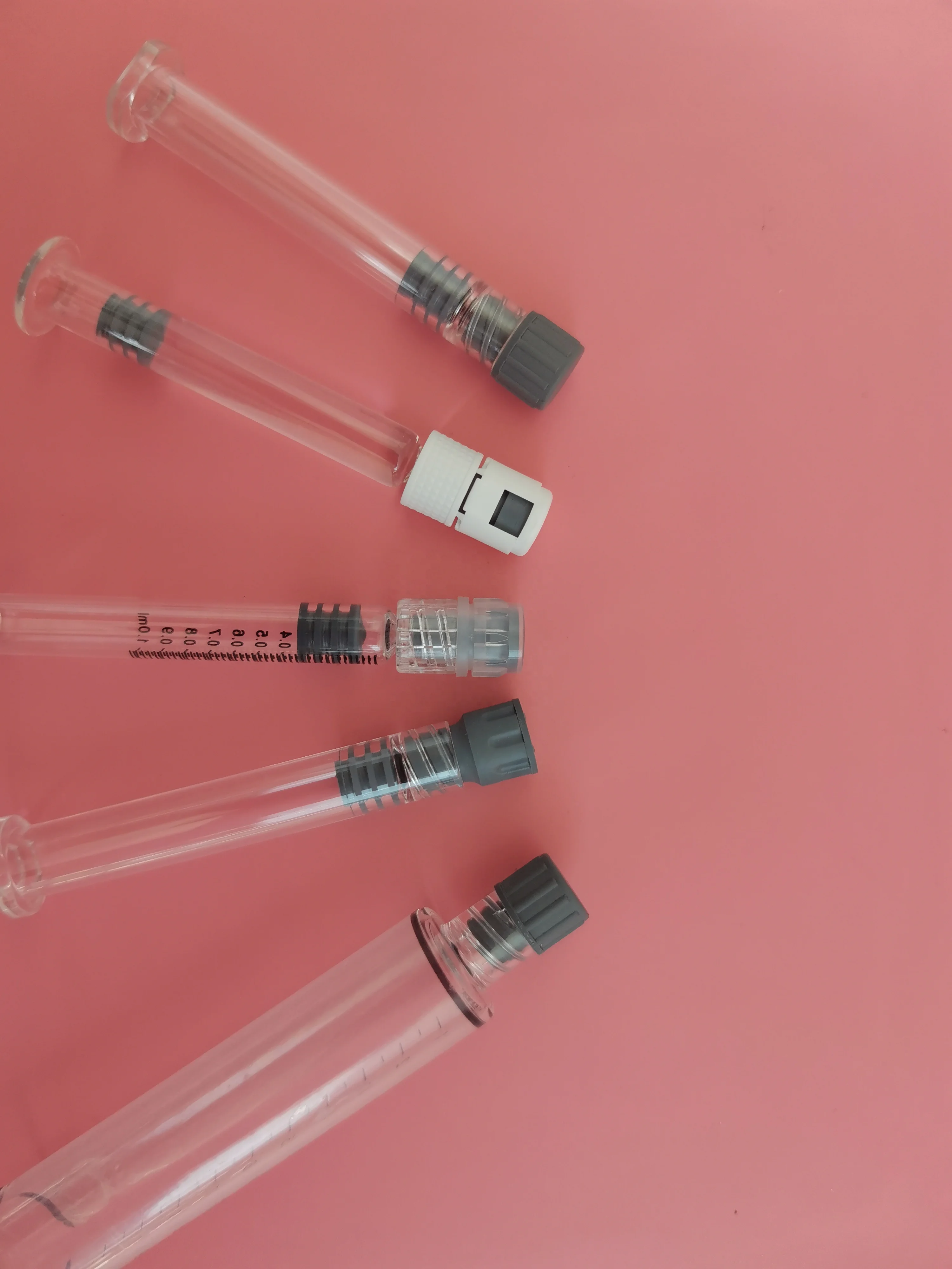 Plastic Rubber Backstop Syringe Plastic Plunger for 1ml  Syringe