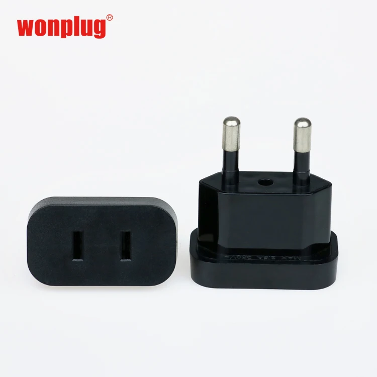 Portable China/USA to Netherlands/ Norway/Austria/Korea/Thailand 4.8MM 4.0MM plug adapter US to EU mini travel adaptor plug