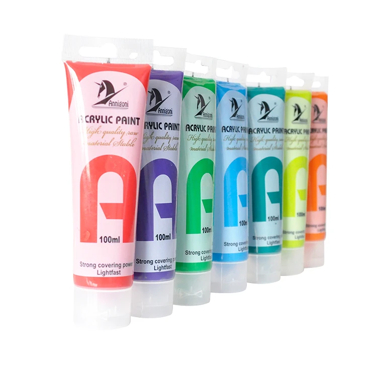 Art Acrylic Paint 100ml Non-toxic Plastic Tube Acrylic Paint For Artist & Hobby Painters
