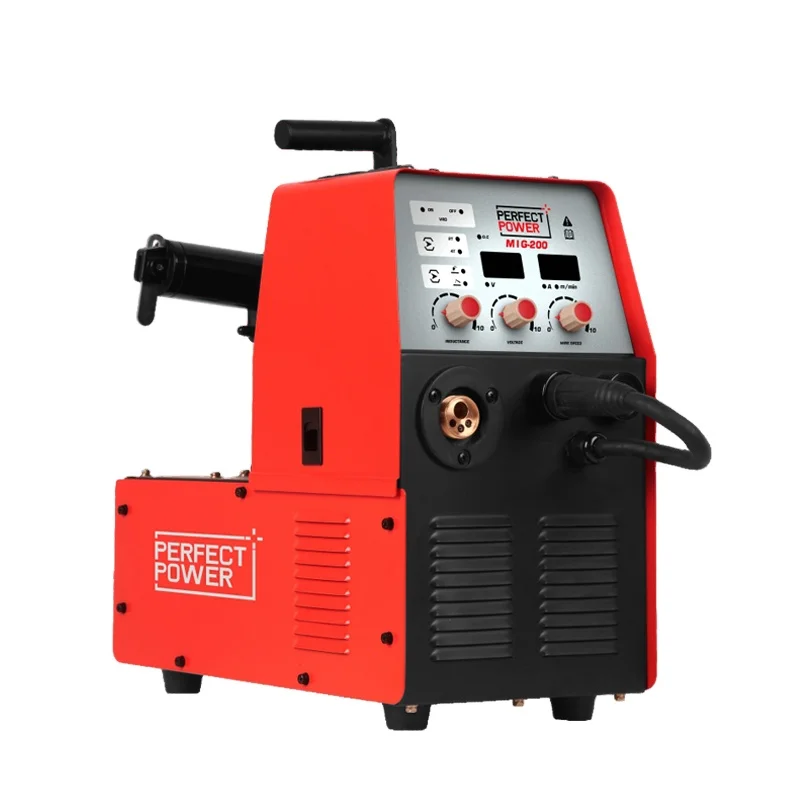 Perfectpower IGBT Technology Multi Function MIG MAG MMA TIG Flux Cored 1KG 5KG CO2 Gas Wire MIG Welder MIG200