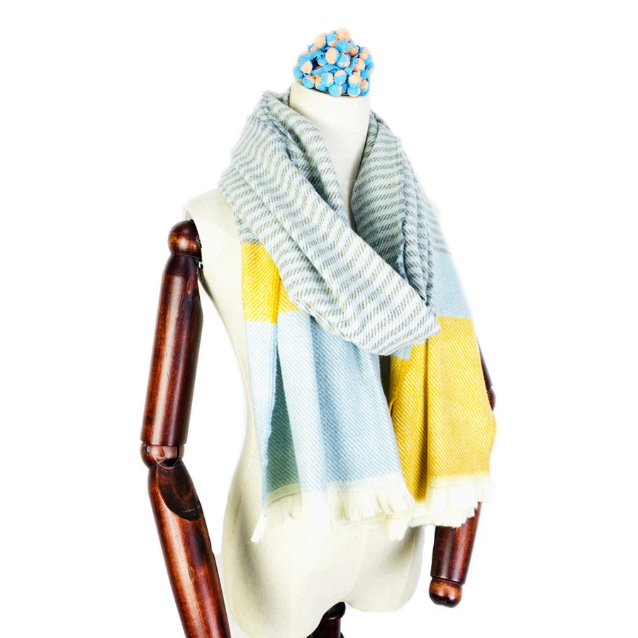 Factory Direct Sale High quality winter cashmere warm scarf for women 7 colors