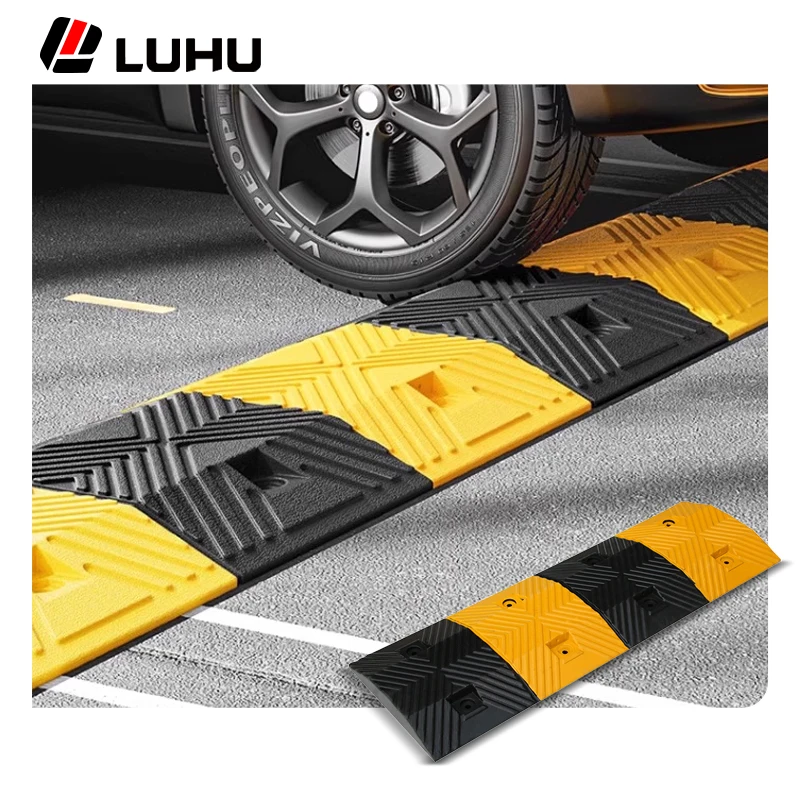 Road Speed Bump For Traffic Safety Car Heavy Duty Rubber Bump Speed Bump