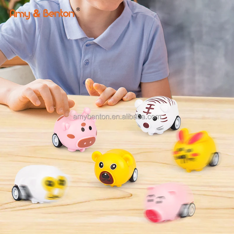 Animals Pull Back Cars Mini Vehicles Toy Small Cars Racing Vehicles Set Mini Toy Cars Goodie Bag Stuffers Party Favors for Kids