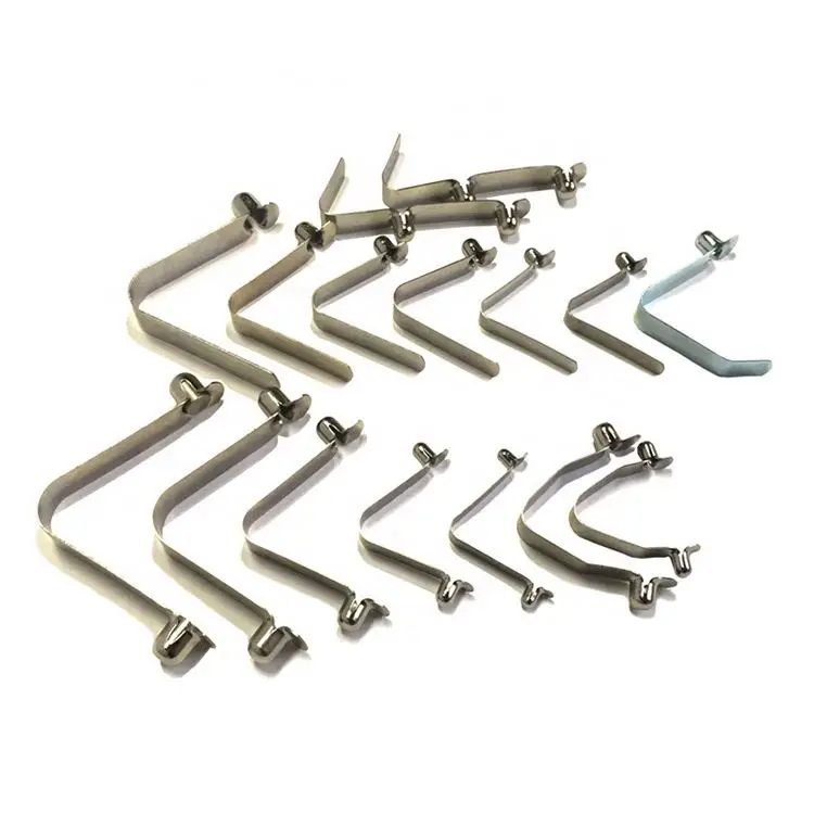 Custom Double Button Flat umbrella Spring Clips