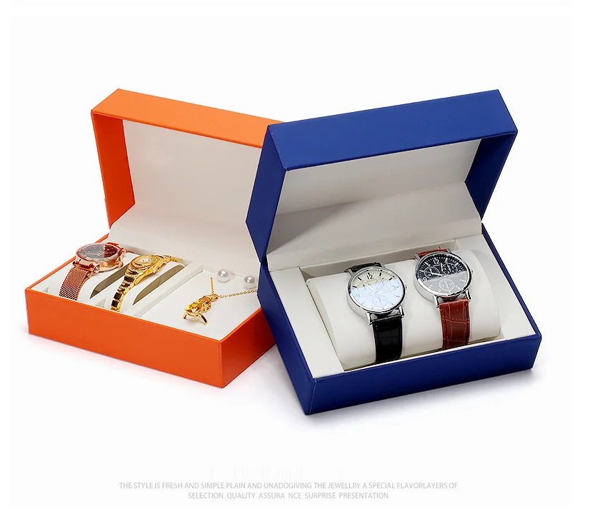 2022 wholesale blue jewellery packaging boxes men gift package for men watch