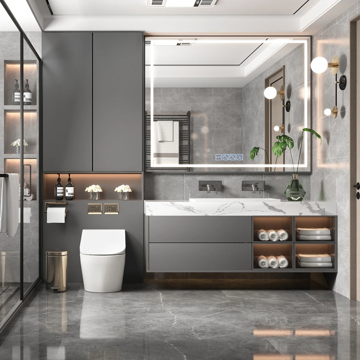 Bathroom Glass Wenge Vintage Makeup Vanity Mirror With Desk And Chair bathroom sink and cabinet combo