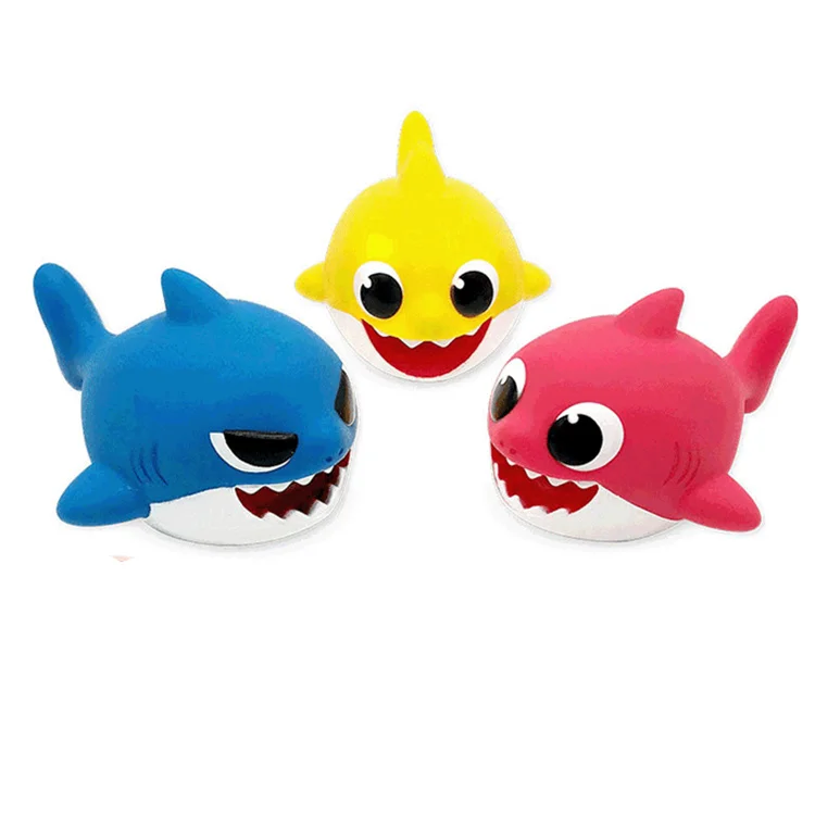 OEM мультяшная ПВХ Виниловая фигурка распылителя акулы, детская игрушка от производителя, индивидуальная игрушка акулы распылителем воды